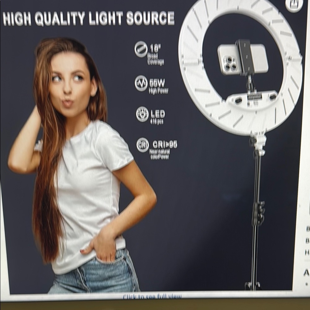 Daybetter 18" LED Ring Light Kit - Picture 2 of 3